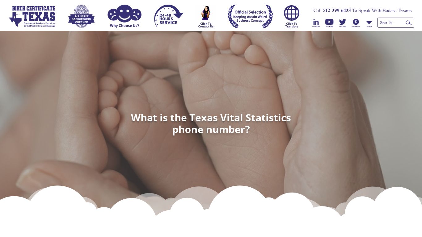 What is the Texas Vital Statistics phone number? - Birth Certificate Texas